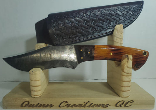 Damascus Orange Hardwood with Ironwood Bolster QC